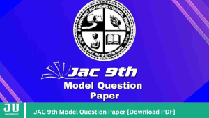 JAC 9th Model Question Paper [Download PDF] - jharupdate
